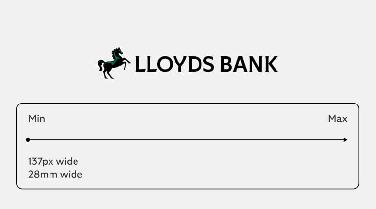 Logo size should be minimum of 137 pixels or 28mm wide.