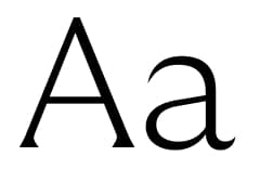 Thin and sensitive typography