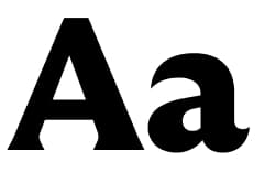 Black and confident typography